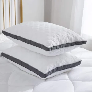Custom Size 5-Star Hotel Quality Luxury Pillow Double Line Soft Hotel Bed Pillows Quilting Water Resistant Pillow