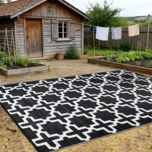 Custom Size 8*10 ft Carpet Recycled Material Anti UV Moisture Proof Mat for B2B Patio Garden Commercial Use