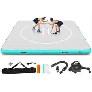 Custom Size Airtrack Inflatable Judo Mat DWF Drop Stitch Jiu Jitsu BJJ MMA Grappling Wrestling Mat for Gym Martial Arts Training