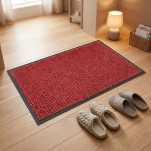Custom Size Easy Wash Commercial Logo Shoe Cleaning Mat Non Slip Entrance Doormat Dirt Trapper Barrier Door Mat