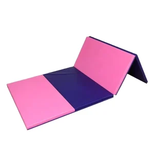 Custom Size Foldable PU Yoga Mat Waterproof Anti Slip Soft Foam Gym Mat Home Workout Tumbling Folding Exercise Mat