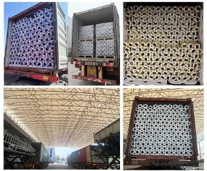Custom Size Heavy Duty Woven Truck Covers PVC Coated Roll Tarpaulin Waterproof Commercial Vehicle Protection Yarn Dyed