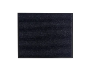 Custom Size Indoor Doormat Non Slip Rubber Back Modern Puzzle PVC Woven Polyester Floor Door Mats for Office Outdoor Use
