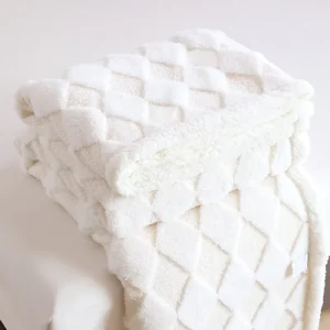 Custom Size Raschel Flannel Blanket Solid Knitted Four Seasons 100% Polyester Anti Dust Mite Modern Simplicity Multifunctional
