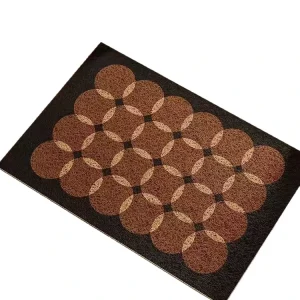 Custom Size Vintage High End Coil Door Mat Cuttable Dust Removing Anti Slip Wear Proof for Villa Indoor Outdoor Hallway Entry