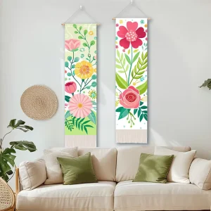 Custom Size Woven Fabric Wall Tapestry Hanging Decoration for Wedding Anniversary & Birthday