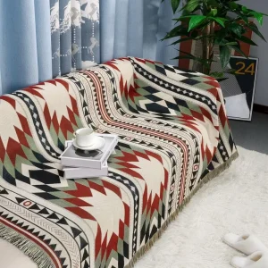 Custom Size Woven Tapestry Blanket Throw Rug Breathable Eco Friendly Bed & Sofa Use Home Decor Four Seasons