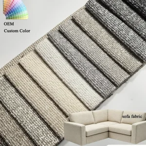 Custom Sofa Upholstery Chenille Fabric Medium Weight Soft Textured Furniture Material Adjustable Bespoke Sofa Lining Bag