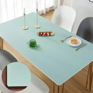 Custom Soft Anti Slip Placemat Irregular Shape Heated Resistant PVC Artificial Leather Place Mat Dining Table Mats for Kitchen