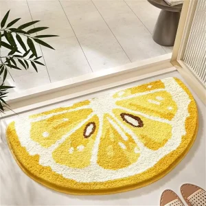 Custom Soft Fluffy Colorful Machine Washable Living Room Rug Water Absorbent Non slip Microfiber Tufted Bath Mat
