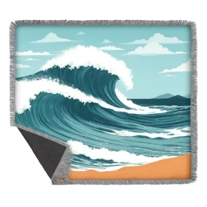 Custom Soft Jacquard Woven Throw Blanket Classic Style Tapestry Cotton Design Vintage Pattern Four Seasons