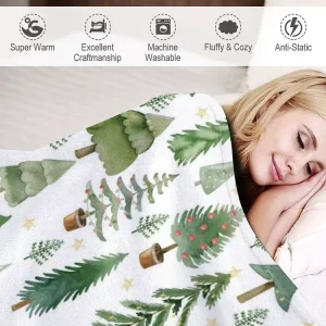 Custom Soft Polyester Double Sided Designer Print Warm Blanket for Winter Blankets Heavy for Holiday Home Gifts