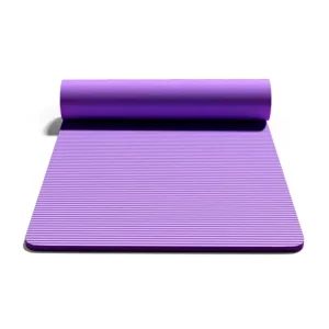 Custom Sports Exercise Position Line Non Slip Waterproof Durable Natural Rubber Suede Fitness Mat Extra Thick Scratch Proof Yoga