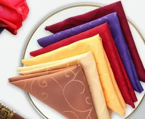 Custom Square Table Napkins Cloth Eco-Friendly Hotel Western Restaurant Decoration Durable Napkins Cloth