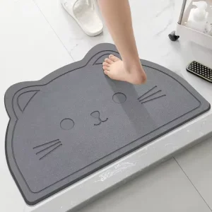 Custom Stone Bath Mat Diatomaceous Earth Bath Mat Non Slip Super Absorbent Stone Bath Mats for Bathroom