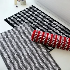 Custom Stylish Chenille Bathroom Rugs Non Slip Soft Comfort Washable Quick Dry Bath Mat for Bathroom