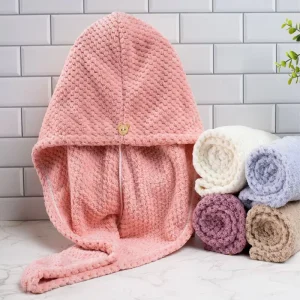 Custom Super Absorbent Quick Dry Microfiber Shower Cap Hair Towel Hair Turban
