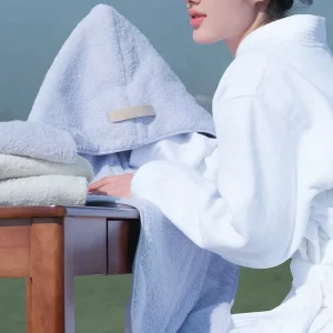 Custom Super Absorbent Quick Dry Ultra Plush Cotton Hair Drying Wrap SPA Salon Towel Hair Turban