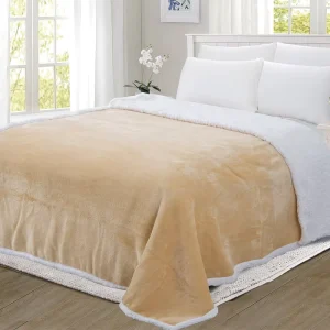 Custom Super Soft Fluffy Cozy Warm Comfortable Woven Solid Flannel Sherpa Fleece Throw Blanket for Sofa Couch Bed