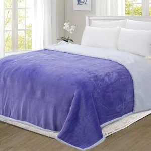 Custom Super Soft Fluffy Woven 100% Polyester Four Seasons Throw Blanket for Sofa Couch Bed