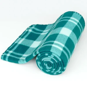Custom Support Eco Friendly Material Easy to Clean Check Printed Plaid Double Sided Fleece Blanket for Camping Bedding Gift