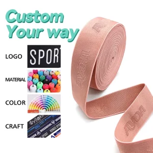 Custom Sustainable Printed Jacquard Webbing Elastic Band Waistband for Home Textiles Bags Shoes and Underwear