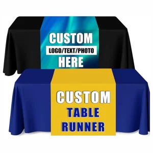 Custom Table Runner Knitted Fabric with Personalized Business Logo Advertising Any Size Windsock