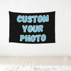 Custom Tapestry Customized Image Wall Art Decoration Personalized Backdrop with Photo Text Logo Bedroom Decor Birthday Festival