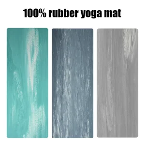 Custom Textured Surface High Density Fitness Mat Extravagant Double sided Natural Rubber Yoga Mat Anti slip Pilates Exercise Mat