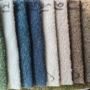 Custom Thick 520GSM Woven 100% Polyester Plain Furniture Fabric Tear Resistant Stain Resistant 20 Color Options for Sofa Cushion