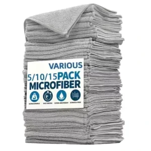 Custom Thick Microfiber Towel Fast Drying Strong Water Absorbent Lint Free Car Wash Cloth Reusable Rag for Auto Home
