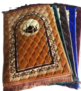 Custom Turkish Quilted Sejadah Thick Foam Padded Prayer Mat Muslim Islamic Prayer Rug Mat