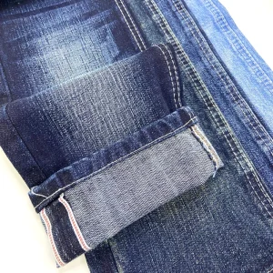 Custom Twill Non Stretch Jeans Fabric Denim Fabric With Selvage Denim Fabric