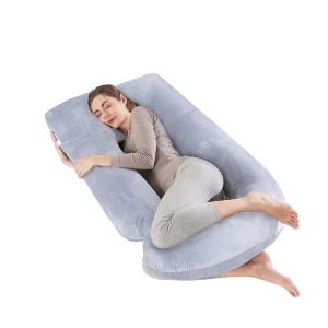 Custom U Shaped Maternity Pillow PP Cotton Body Abdomen Support Washable Sleeping Pillow