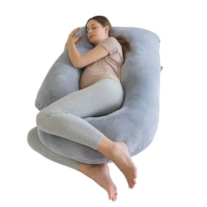 Custom U Shaped Side Sleeper Pillow Breastfeeding Maternity Full Body Support Pregnancy Pillow