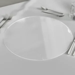 Custom UV Printing Clear Acrylic Placemats Lucite Placemat Set for Table