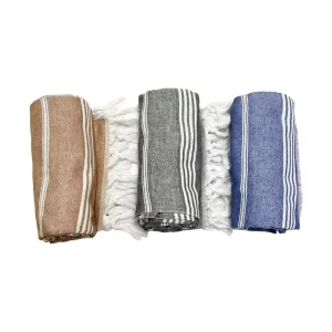Custom Ultra Fine Beach Towel Cotton Quick Dry Sand Free Turkish Beach Towels Stripe