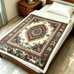 Custom Ultra Soft Flannel Fleece Comforter Set Plush Bedding Sherpa Blanket Lightweight Warm Winter Quilt for Bed