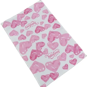 Custom Valentine Day Pattern Kitchen Hand Kitchen Towel With Cotton Personalized Custom Tea Towels