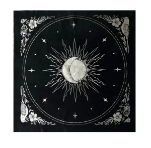 Custom Velvet Tarot Card Spiritual Tapestry Tablecloth for Divination Ritual and Altar Use Velvet Divination