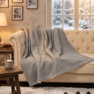 Custom Washable PTC Heating Wire Heated Electric Throw Blanket with Overheat Protection for Household Winter Use
