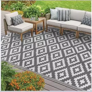 Custom Waterproof Folding Outdoor Carpet PP Plastic Patio Rug Mat