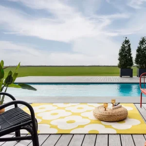 Custom Waterproof Folding Outdoor Carpet PP Plastic Patio Rug Mat Environmental protection Anti Aging Outdoor Carpet