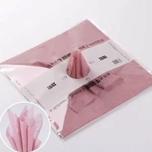 Custom Waterproof Milk Cotton Flower Wrapping Paper Florist Supplies 30*30cm Floral Bouquet Tissue Paper Lining Paper