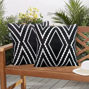 Custom Waterproof Square Cushion Cover Decorative Linen Cloth Throw Pillow for Home Decor Outdoor Garden