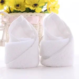 Custom White Hotel Home Use Small Face Towel Washcloth 100% Cotton