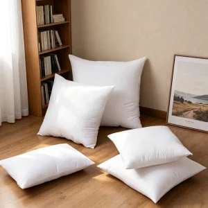 Custom White Square Pillow Inner Core Cushion Insert Sofa Bed Cover OEM