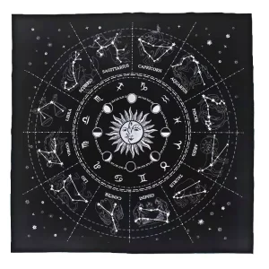 Custom Witchcraft Tapestry Astrology Tarot Divination Cards Tablecloth Spiritual Sun Moon Stars Altar Cloth Wall Hanging