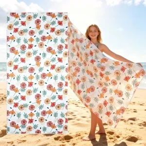 Custom Women Beach Towel Sport Microfibre Quick Dry Sand Free Microfiber Beach Towel