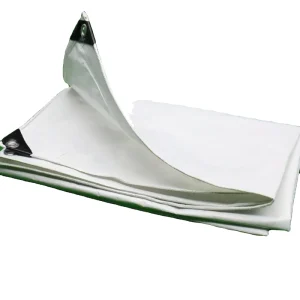 Custom Woven Coated PVC Waterproof Heavy Duty Canvas Tarpaulin Fabric Outdoor Tarp Tent Roll 120 GSM Medium Weight